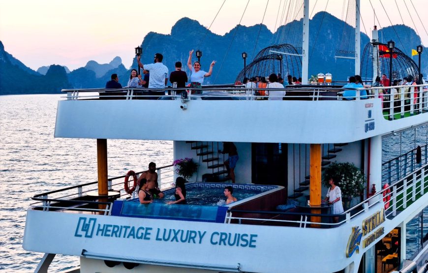 HALONG BAY 1 DAY TOUR WITH HERITAGE LUXURY DAY CRUISE